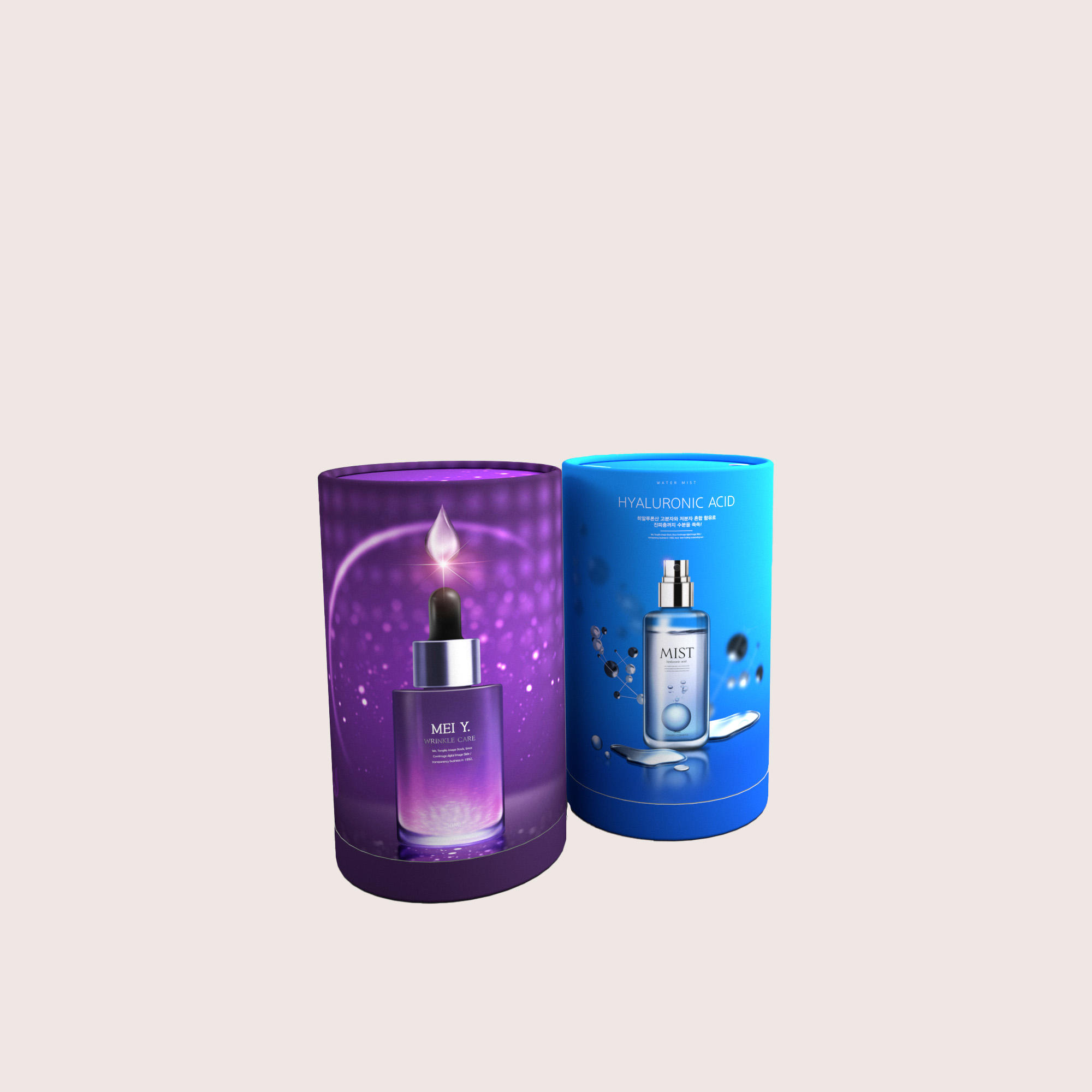 Высокое качество Эко-крафт-бумага Коробка для туб Упаковка Косметическая упаковка Тубус Почтовая доставка Пищевая бумажная туба