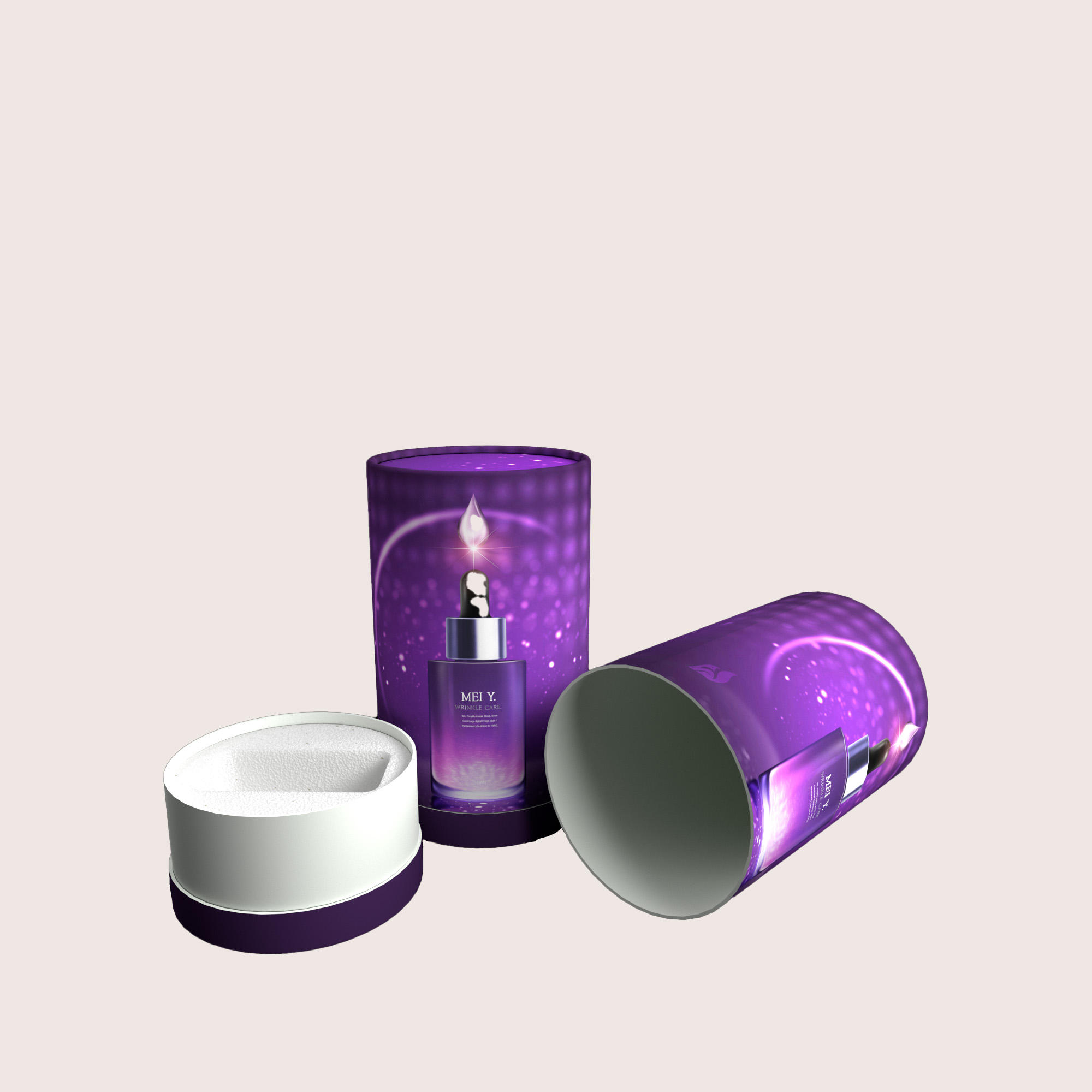 Высокое качество Эко-крафт-бумага Коробка для туб Упаковка Косметическая упаковка Тубус Почтовая доставка Пищевая бумажная туба