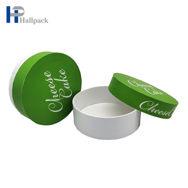 Изготовленная на заказ упаковка бумажной трубки цилиндра торта пищевого качества биоразлагаемая плоская