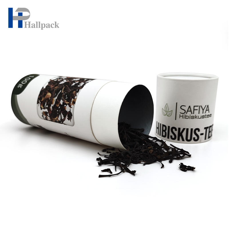 Изготовленная на заказ этикетка-наклейка, бумажная трубка, упаковка для бумажной тубы для еды, чая
