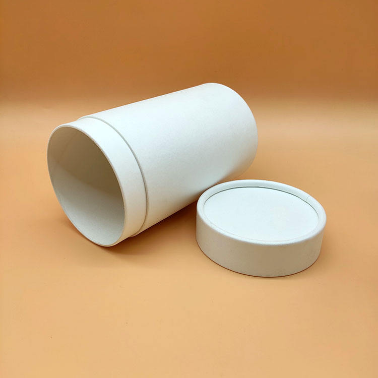 Биоразлагаемые тубы в оригинальной упаковке, картонные тубы из белой бумаги