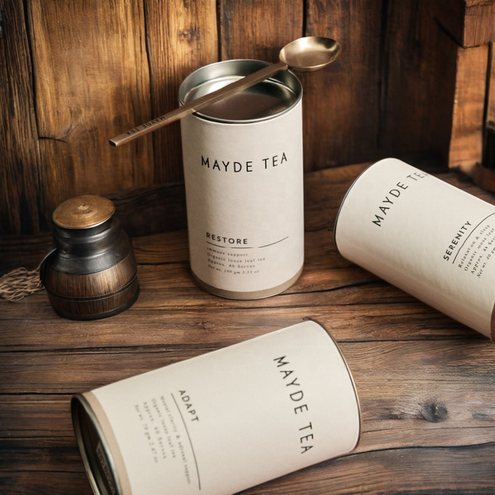 Высококачественная индивидуальная конструкция, круглая трубчатая коробка, бумажная канистра для чая