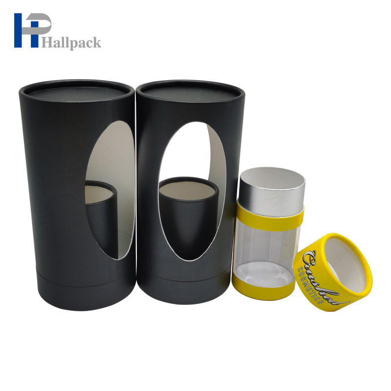 Бумажная трубка для упаковки чая в круглую трубку с окном