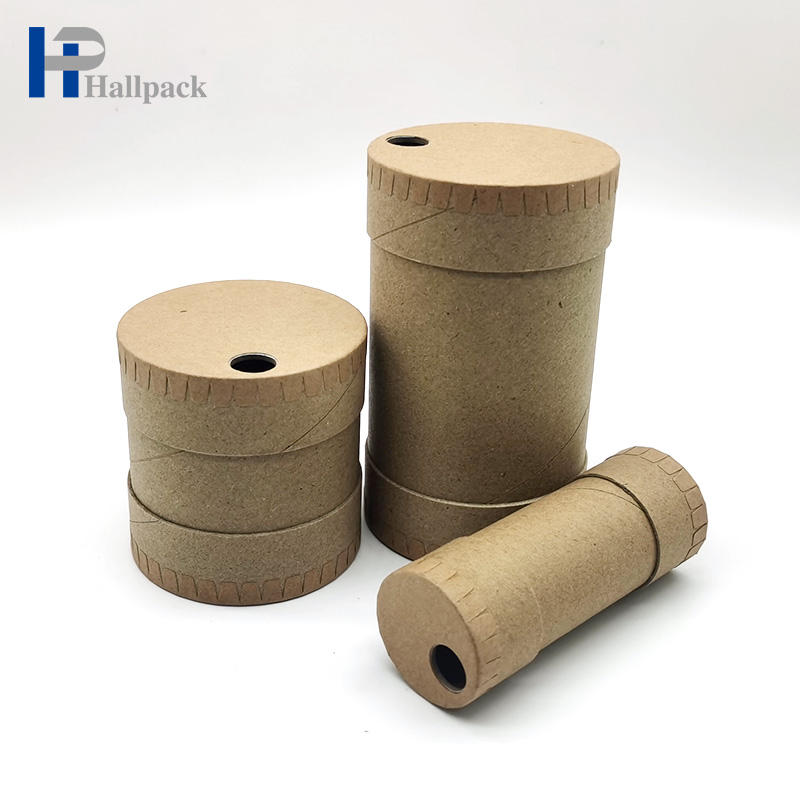 Оптовая индивидуальная бумажная трубка, упаковывающая трубку из чистой крафт-бумаги с открытым верхом