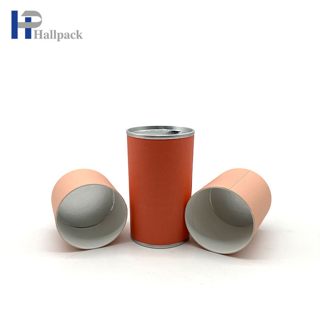 Легко разрываемая внутренняя крышка, бумажные трубки с железным дном, трубка для упаковки пищевых продуктов из переработанного кофе, чая