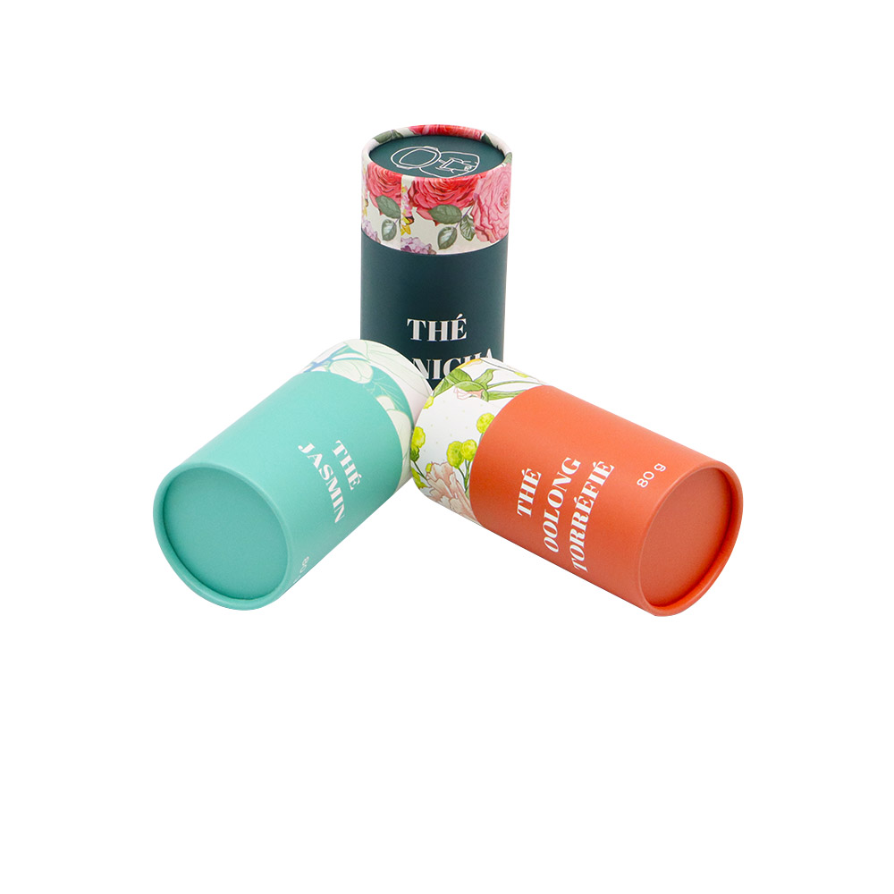 Упаковка для бумажной трубки для свободного чайного питания.