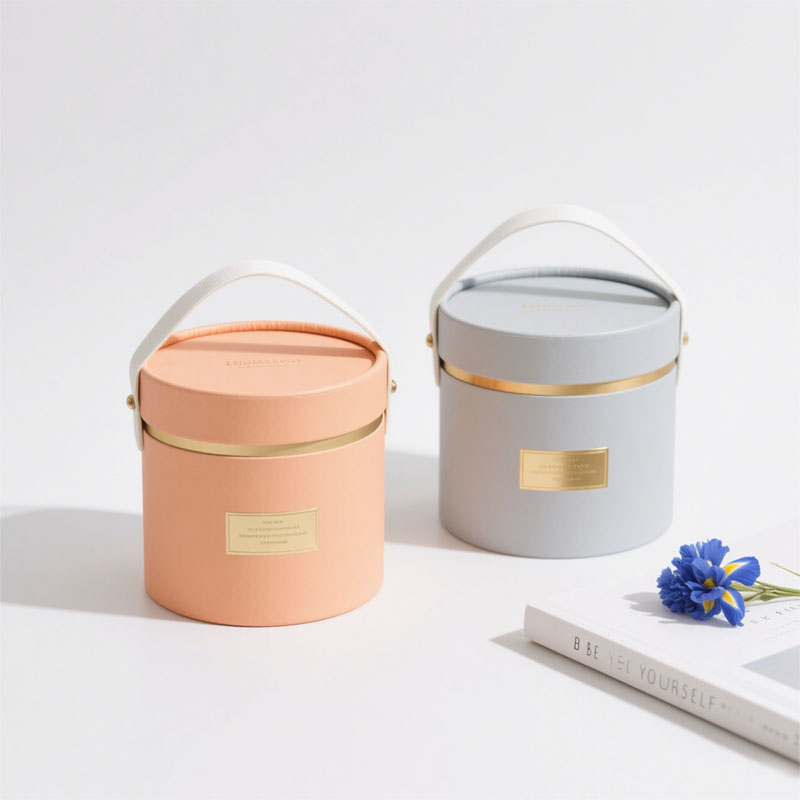 Биоразлагаемая бумажная трубка Co упаковочная бумага цилиндра Цветочная коробка упаковка