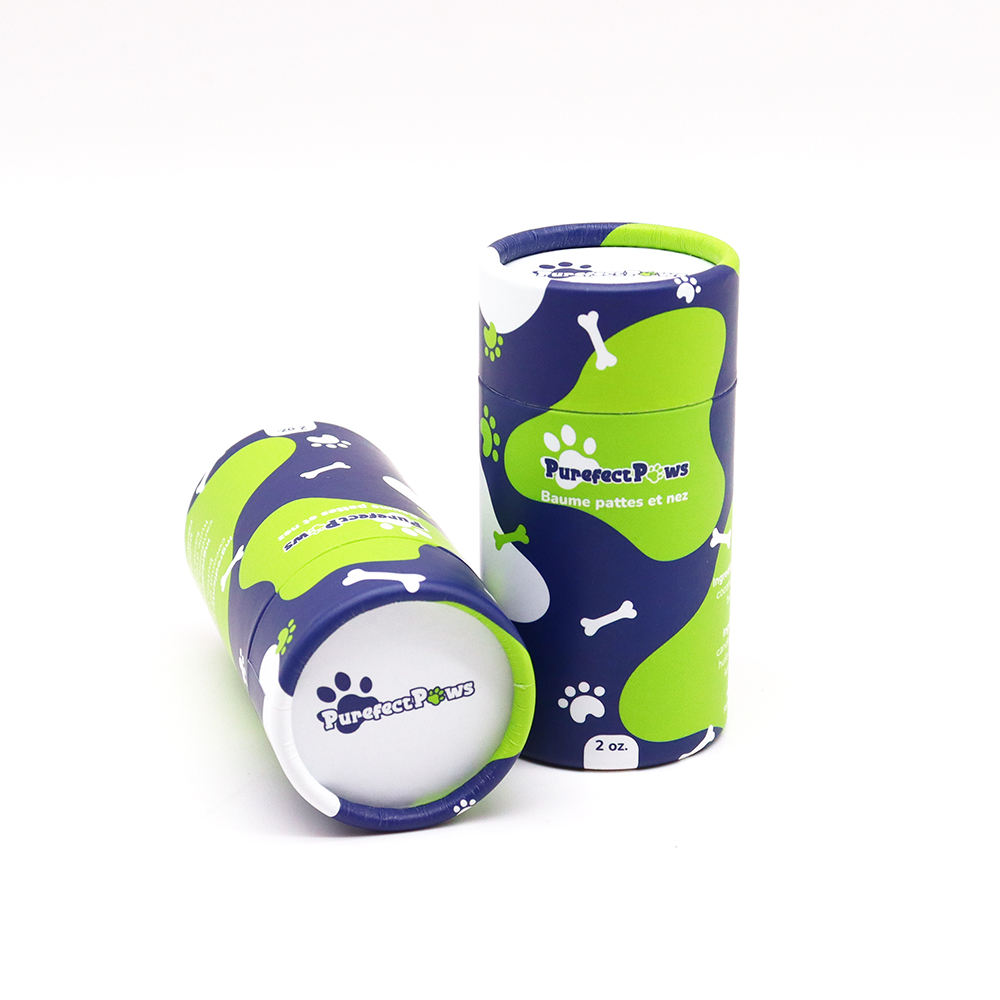 Оптовая продажа, биоразлагаемый картон, роскошная бумажная туба, упаковка из крафт-бумаги, пуш-ап тубы, бальзам для губ, солнцезащитный крем, бумажная туба для ухода за домашними животными