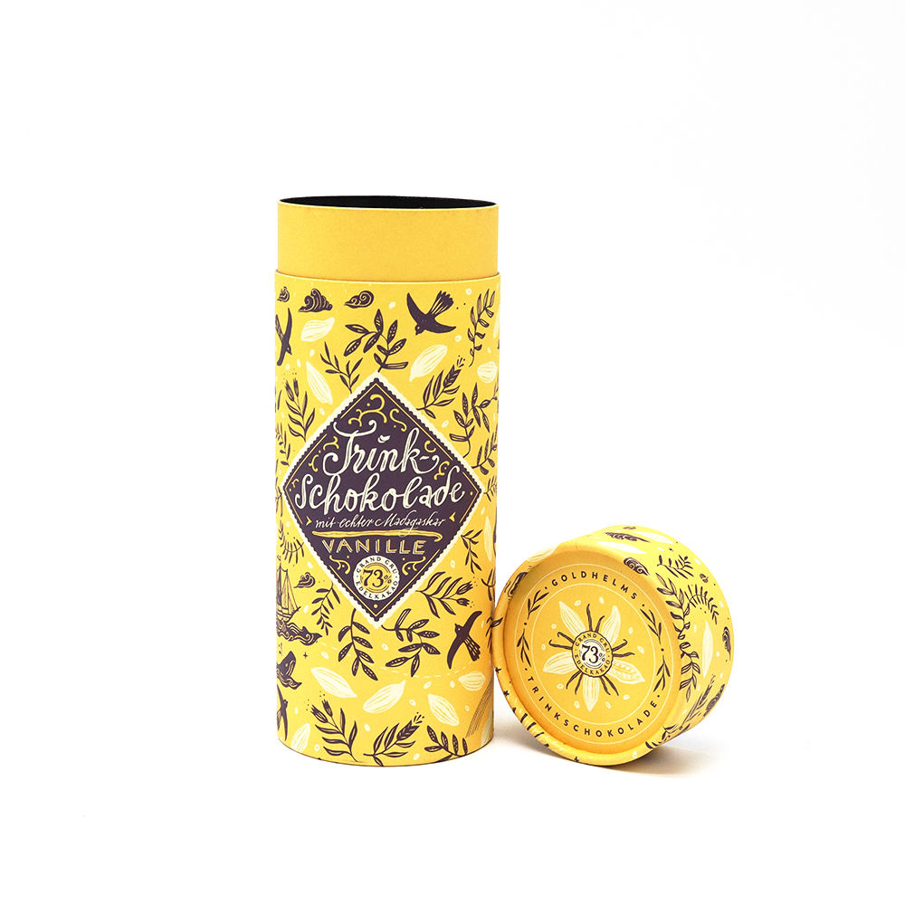 Биоразлагаемый экологически чистый цилиндр, пищевой картон, трубка для чая, сахара, кофе, упаковочная бумага, цилиндр для рассыпного чая