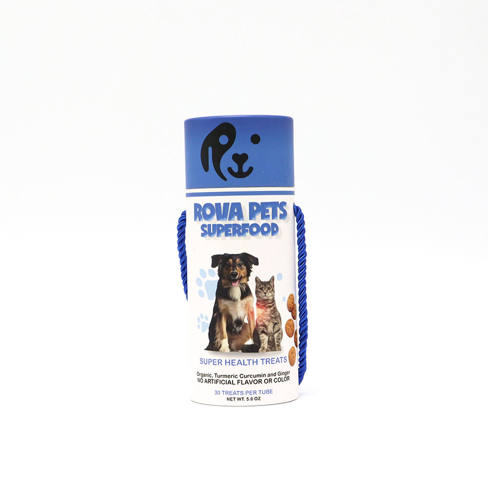 Упаковочные тубы Биоразлагаемые экологически чистые пищевые крафт-картонные цилиндрические коробки для корма для домашних животных Бумажная туба для упаковки