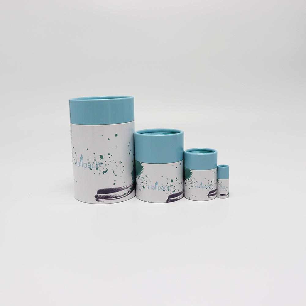 Биоразлагаемая пищевая упаковка для кофе в цилиндре Эко изготовленная на заказ круглая упаковка из крафт-бумаги для чая