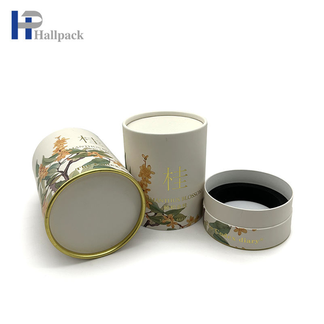 Роскошная круглая коробка на заказ, упаковочная бумага, цилиндр, подарочная парфюмерия, жесткий картон, косметическая бутылка, бумажная упаковочная трубка