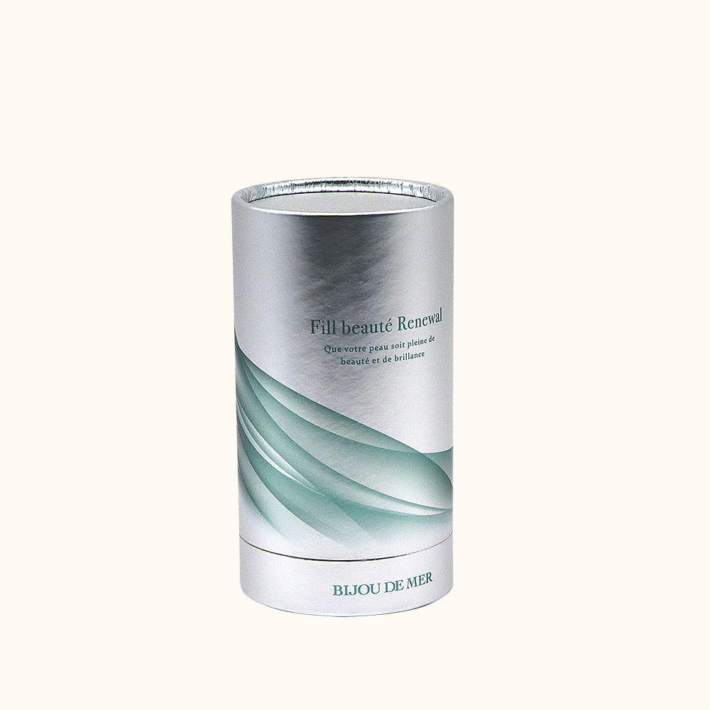 Биоразлагаемый цилиндр из жесткого картона для рукоделия, косметический бумажный тубус, обработка поверхности, упаковка бумажных туб для печати