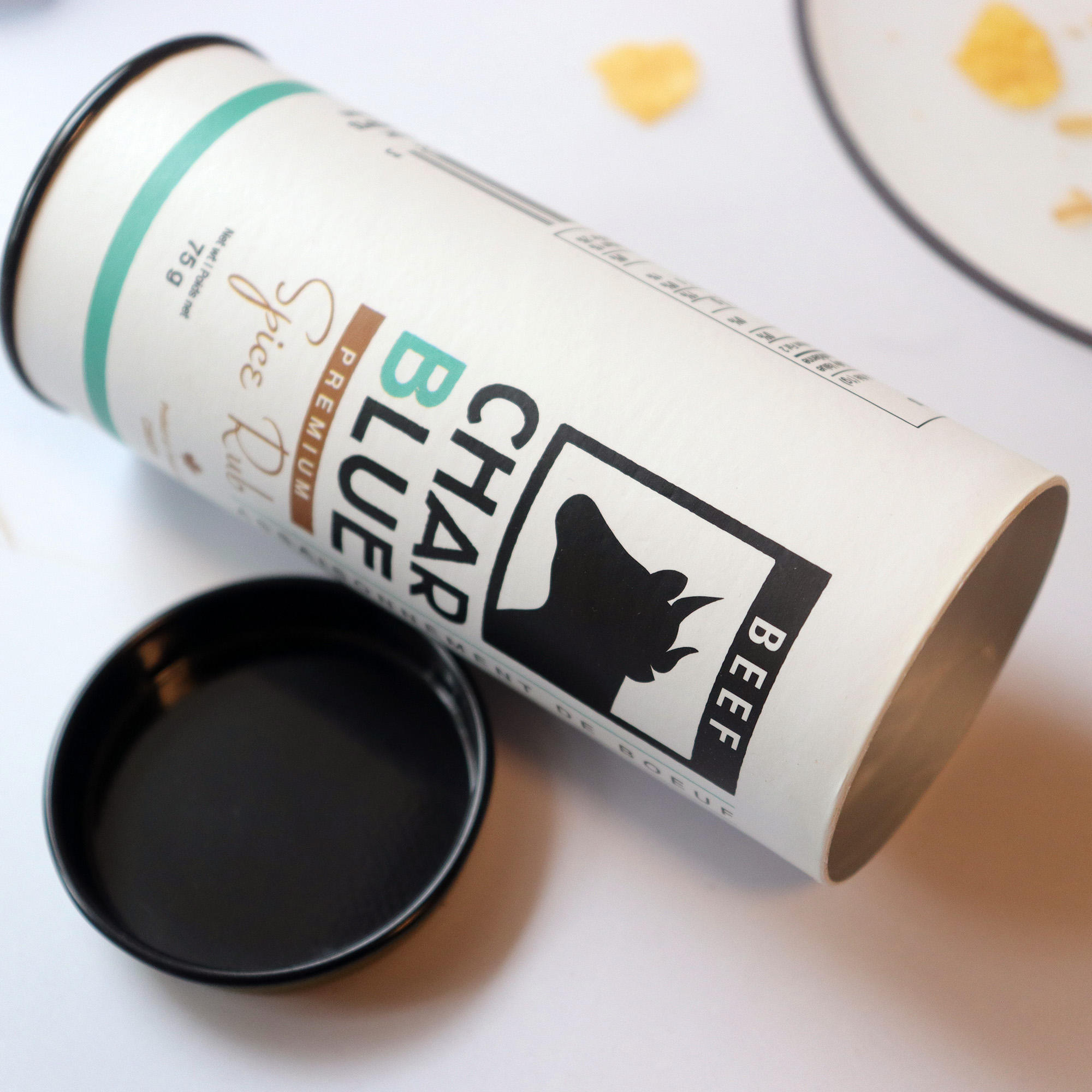 Биоразлагаемый материал, бумажные трубки круглой формы, упаковка, индивидуальная коробка для цилиндров для закусок из крафт-бумаги, пищевого качества