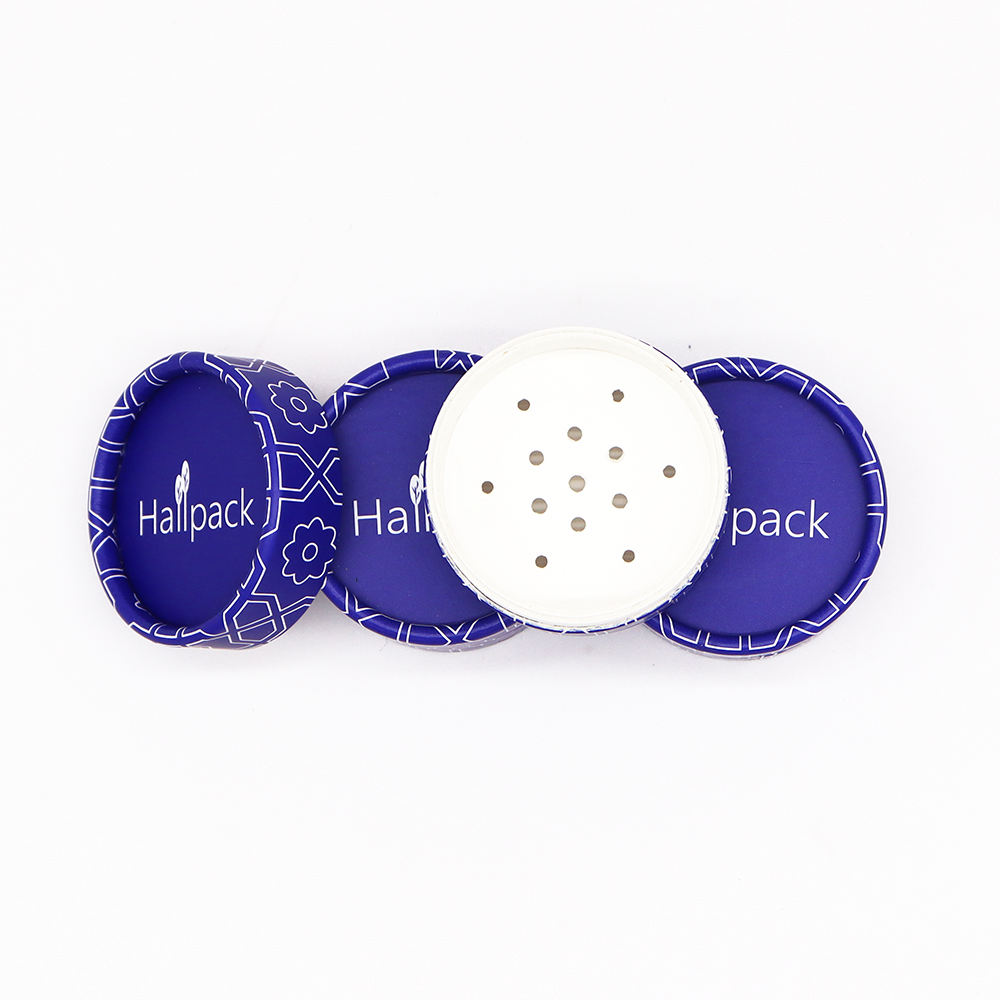 Экологически чистый пищевой картон, круглая коробка, трубка для солонки для специй с верхним ситовым контейнером для упаковки сыпучего порошка, бумажной упаковки