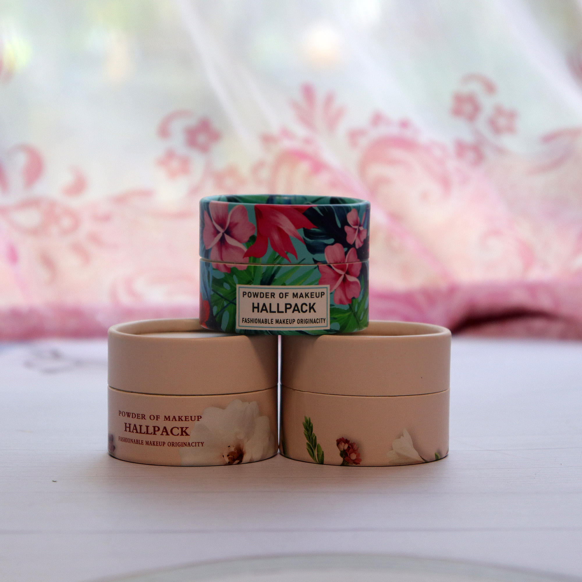 Настройте экологически безопасные бумажные тубы из пищевой бумаги для цилиндра для упаковки порошка для тела