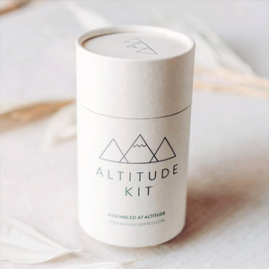 Коробка цилиндра из крафт-бумаги ручной работы, изготовленная по индивидуальному заказу для парфюмерных масляных свечей, эфирных масел, упаковочная бумажная трубка