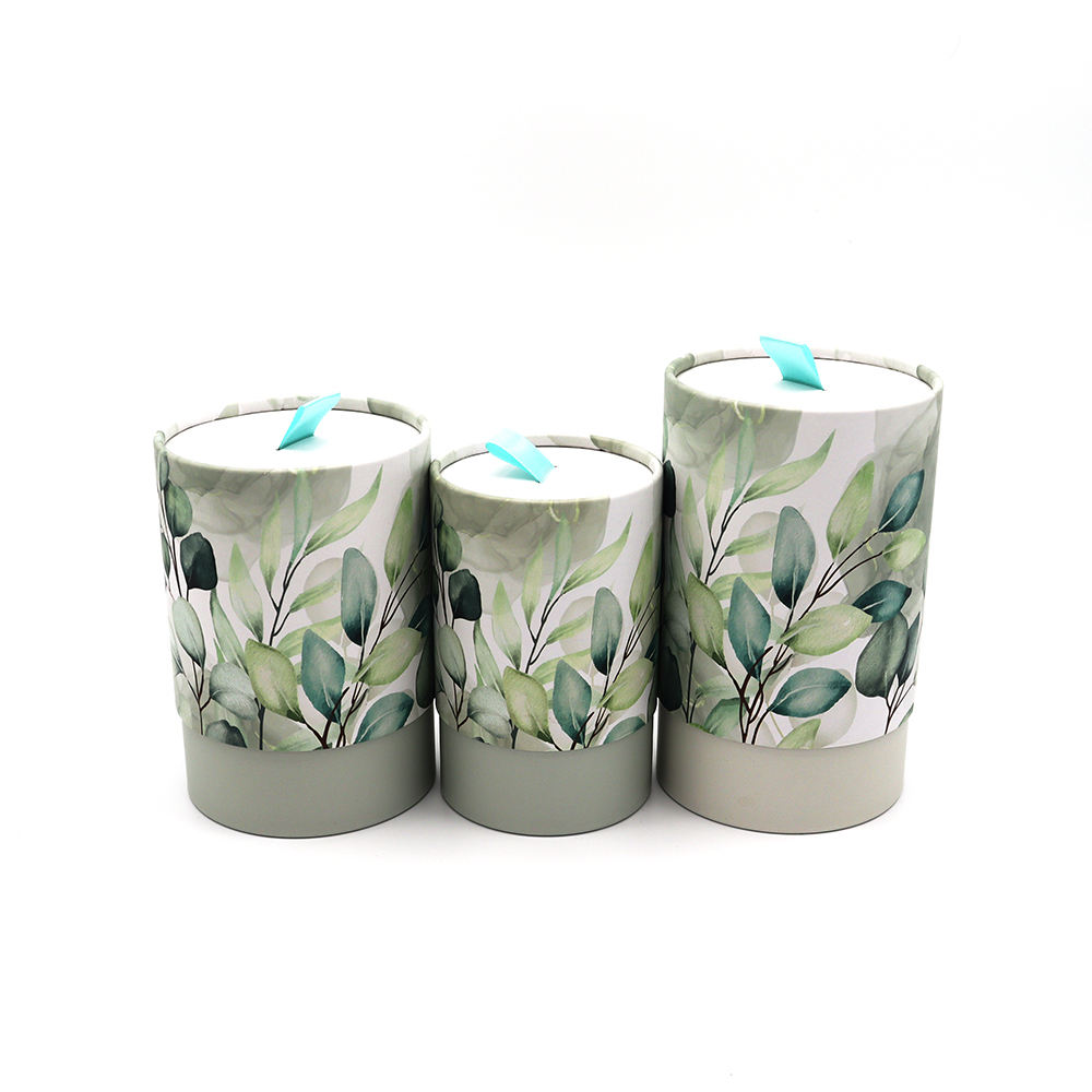 Hallpack экологически чистый индивидуальный дизайн, круглая коробка для чая, кофе в зернах, цилиндр, картонная коробка для упаковки пищевых продуктов, бумажная трубка