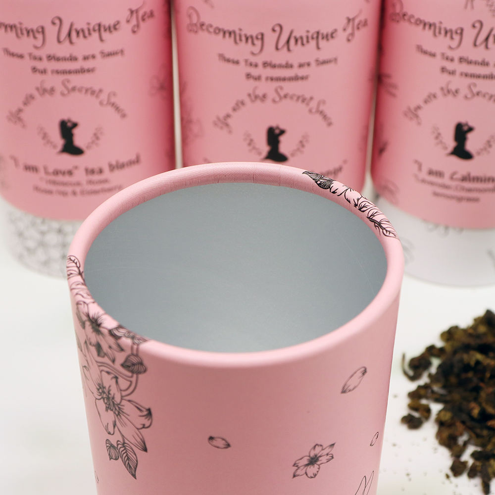 Бесплатный образец, био-чистая чайная канистра, пищевая трубка из крафт-бумаги, упаковка из крафт-бумаги, чая, кофе, туба