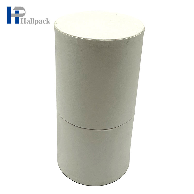 Изготовленная на заказ косметическая упаковка переработанная трубка белой бумаги крафт-картона