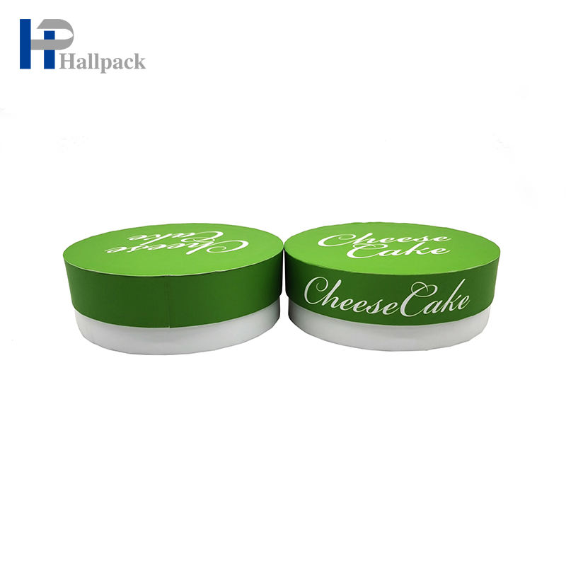 Изготовленная на заказ упаковка бумажной трубки цилиндра торта пищевого качества биоразлагаемая плоская