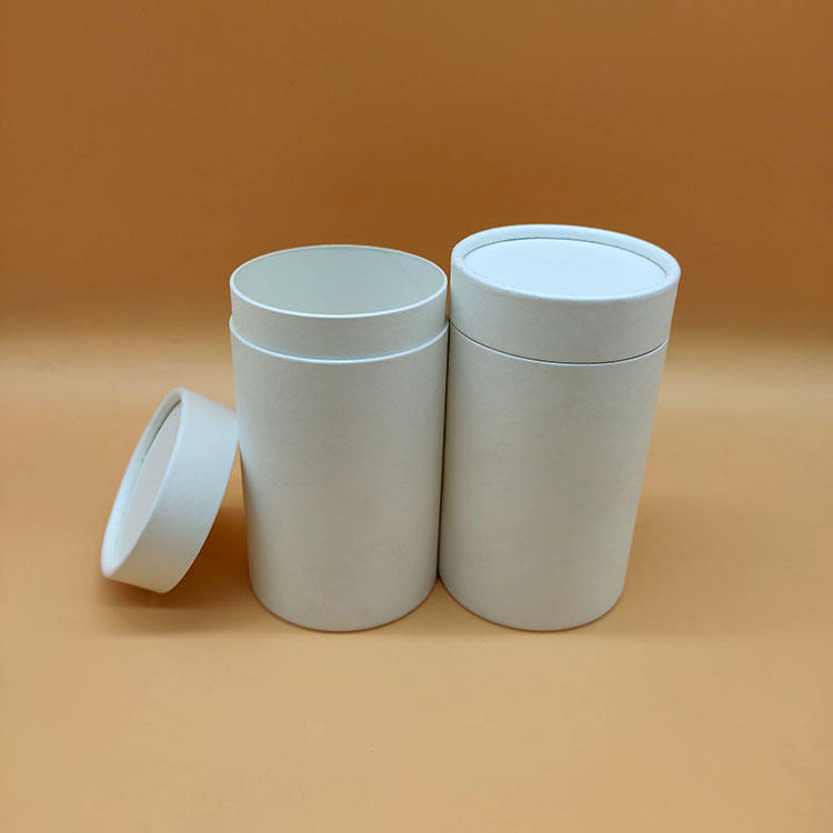 Биоразлагаемые тубы в оригинальной упаковке, картонные тубы из белой бумаги