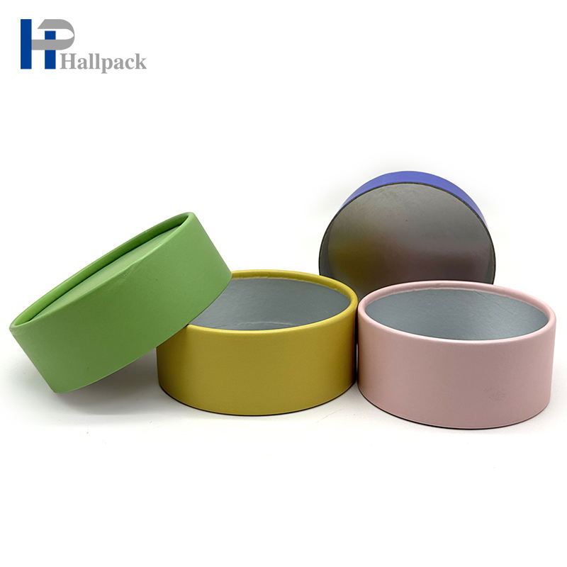 Оптовая торговля пользовательским логотипом картонный цилиндр крафт-бумага упаковка чайная трубка