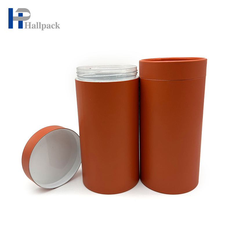 Крышка извива Эко дружелюбная пустая, построенная в бумажной трубке цилиндра пластиковой бутылки