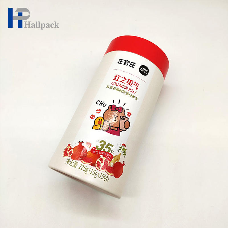 Дизайн Dew Waist Design Упаковка из белой бумаги Упаковка из бумажной тубы для чая