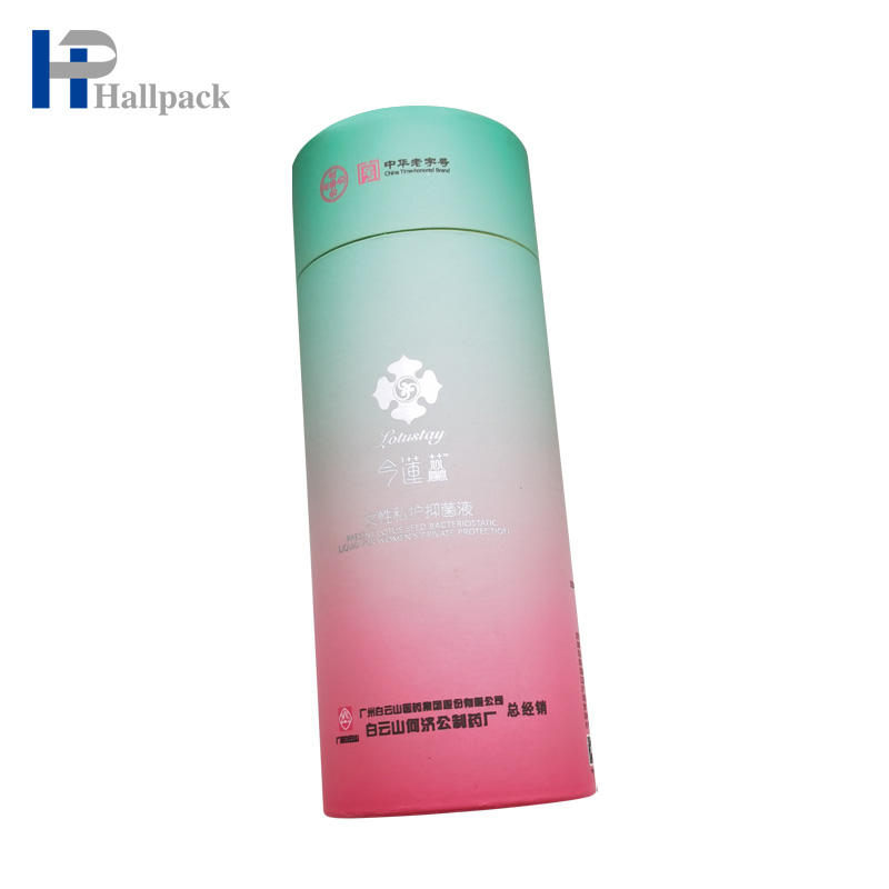 Розовая упаковка бумажной трубки стеклянной бутылки для стеклянной капельницы