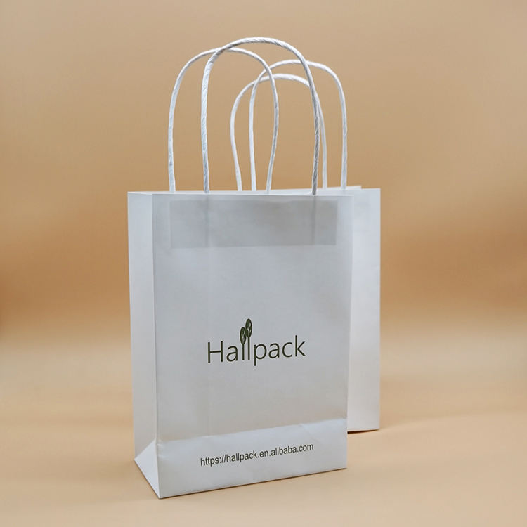 Изготовленный на заказ размер упаковки бумажная ручка бумажный мешок сумка из крафт-бумаги хозяйственная сумка