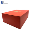 Роскошная изготовленная на заказ магнитная складная бумажная коробка большого размера с кожаной веревочкой руки