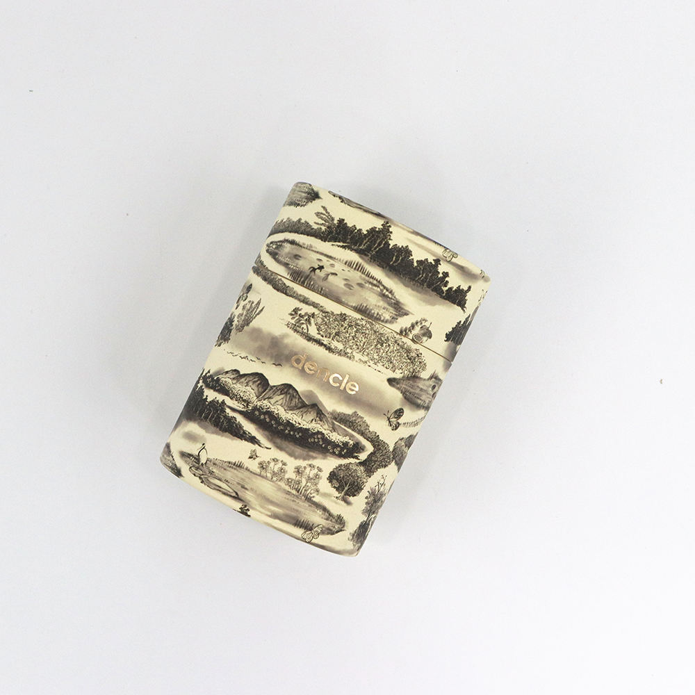 Экологически чистый бумажный цилиндр, выполненный на заказ, бумажная трубчатая коробка для чая/трав/кофе/закусок/упаковки продуктов питания