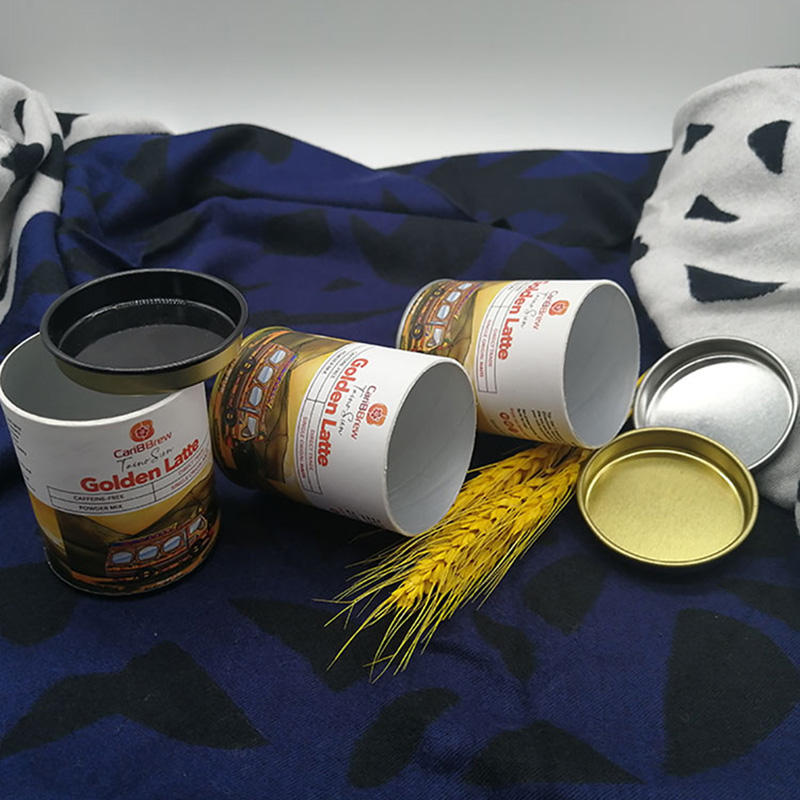 Коробка цилиндра картона качества еды Эко дружелюбная изготовленная на заказ с упаковкой трубки металла бумажной для чая кофе гаек