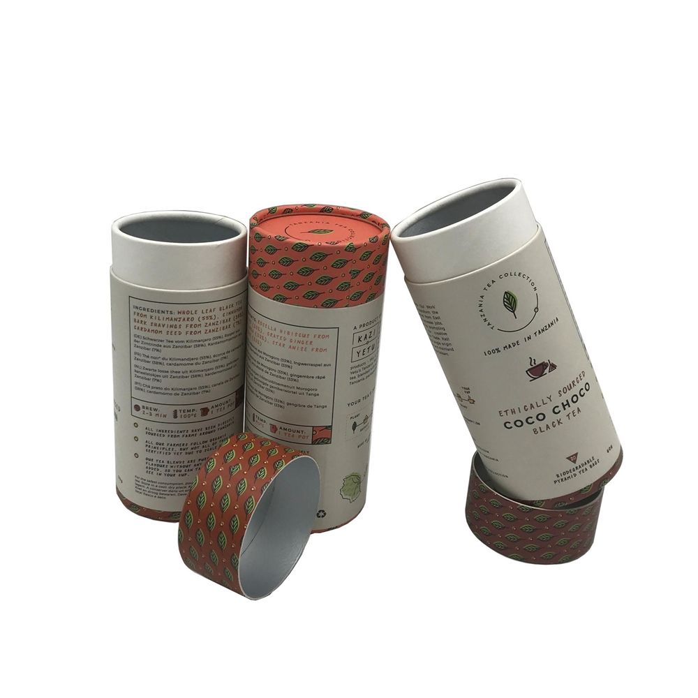 Высококачественная коробка, биоразлагаемая упаковка, контейнер для палочек, бумажная трубка, пищевой OEM, круглый картон, гуандун, Китай, по индивидуальному заказу