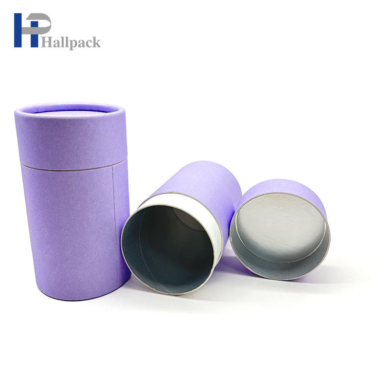 Изготовленная на заказ биоразлагаемая алюминиевая фольга, картонная круглая коробка, пищевая бумажная упаковка для туб, упаковка для чая, кофе, печенья, бумажная упаковка