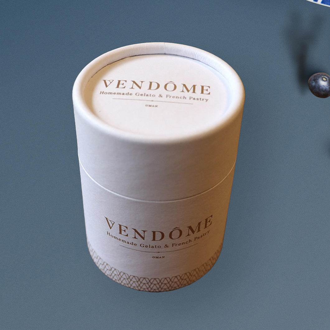 OEM изготовленная на заказ биоразлагаемая крафт-картонная цилиндрическая фольга бумажная трубка для упаковки пищевых продуктов исчезающая штамповка печати