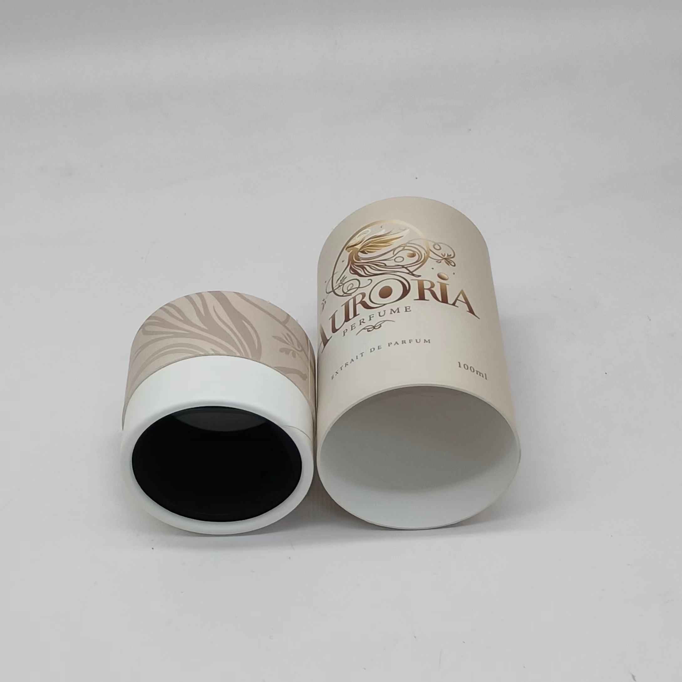 Биоразлагаемый цилиндр из крафт-картона, бумажный тубус, дизайн упаковки, духи для подарка