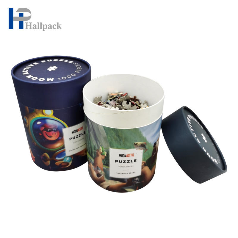 Головоломки трубки цветной бумаги Упаковывая бумажную цилиндрическую трубку для игрушки