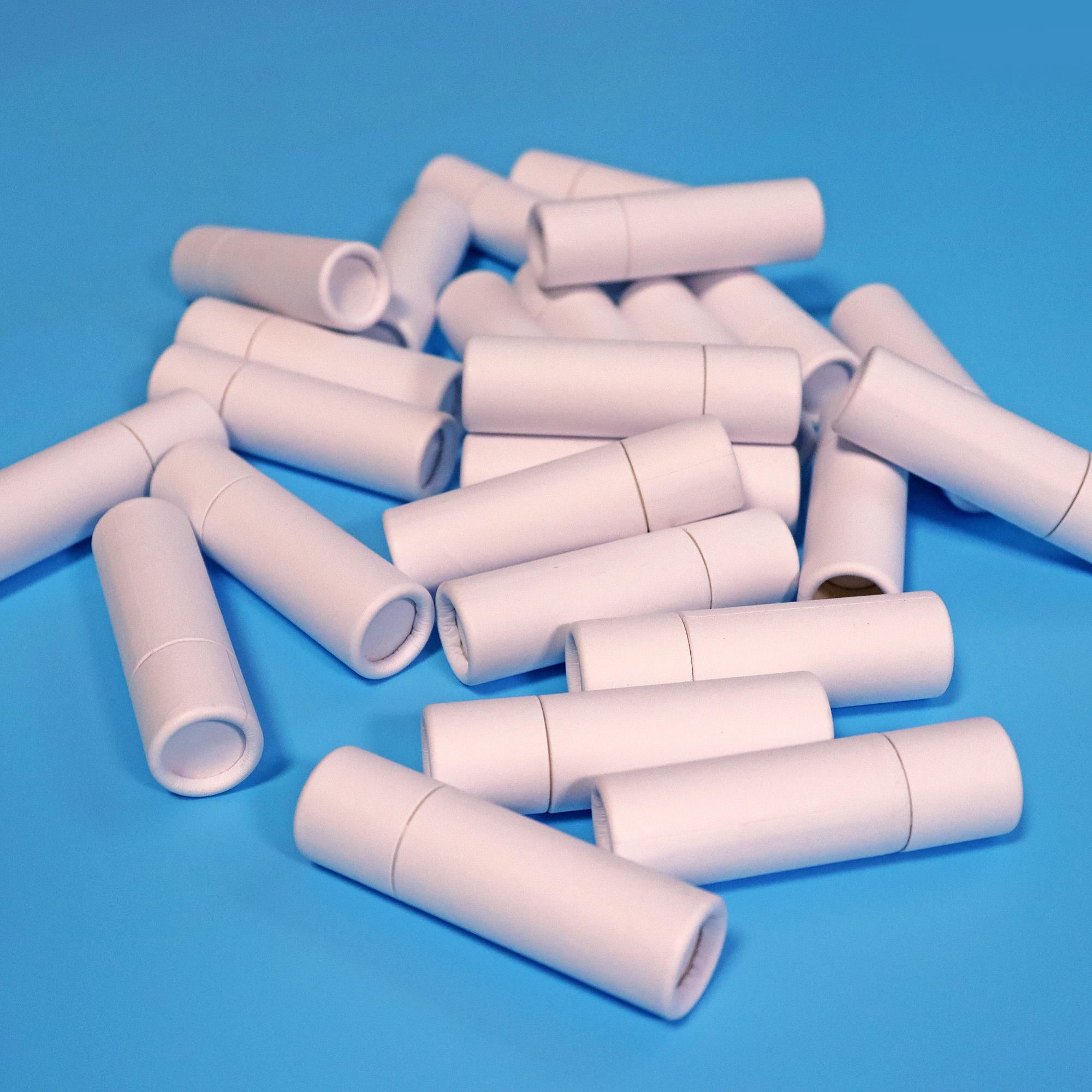 10 мл набор круглых жестких коробок-органайзеров из переработанной бумаги для косметического использования, высококачественный белый лосьон пуш-ап 0,3 унции, упаковочная трубка