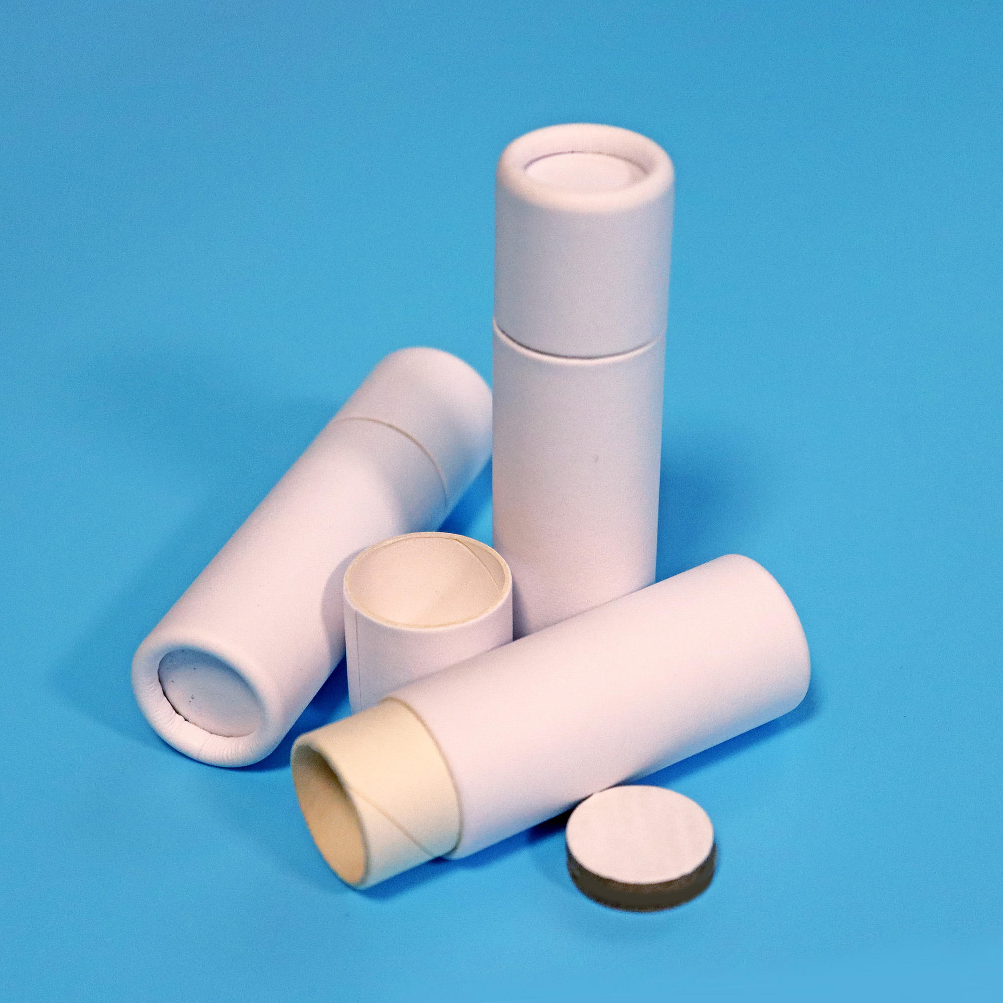 10 мл набор круглых жестких коробок-органайзеров из переработанной бумаги для косметического использования, высококачественный белый лосьон пуш-ап 0,3 унции, упаковочная трубка