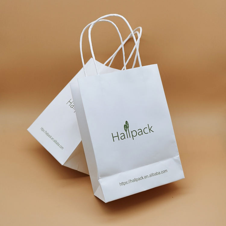 Изготовленный на заказ размер упаковки бумажная ручка бумажный мешок сумка из крафт-бумаги хозяйственная сумка