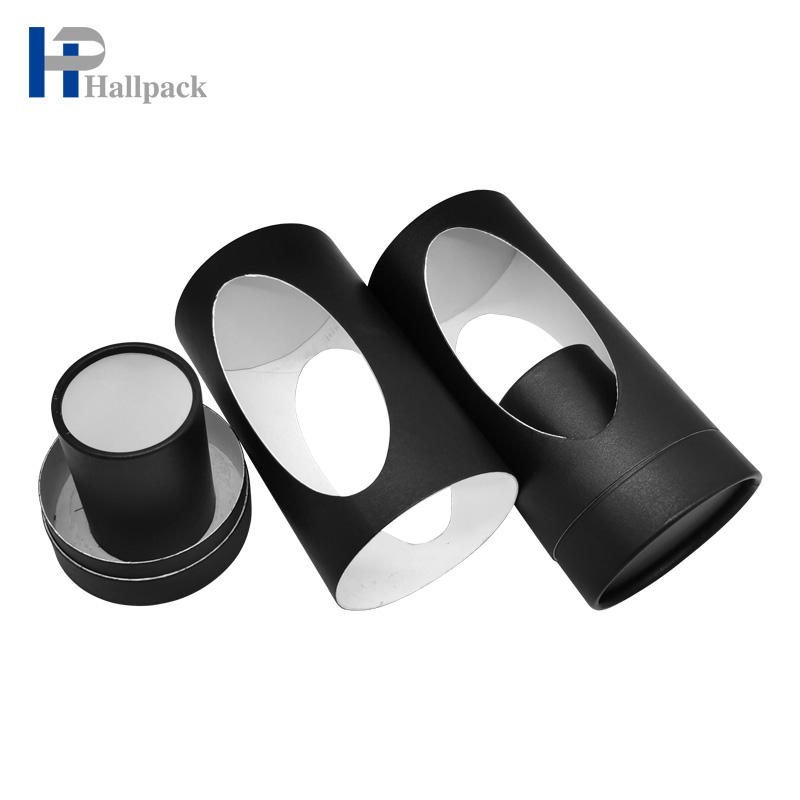 Бумажная трубка Lip Blam Оконная бумажная трубка Обычная черная картонная бумажная трубка