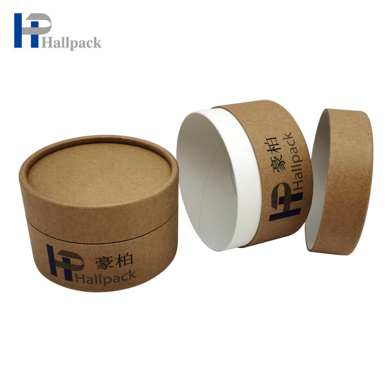 Высокое качество на заказ крафт-круглый цилиндр упаковочная коробка косметическая бумага картонная трубка на заказ бумажная упаковочная трубка