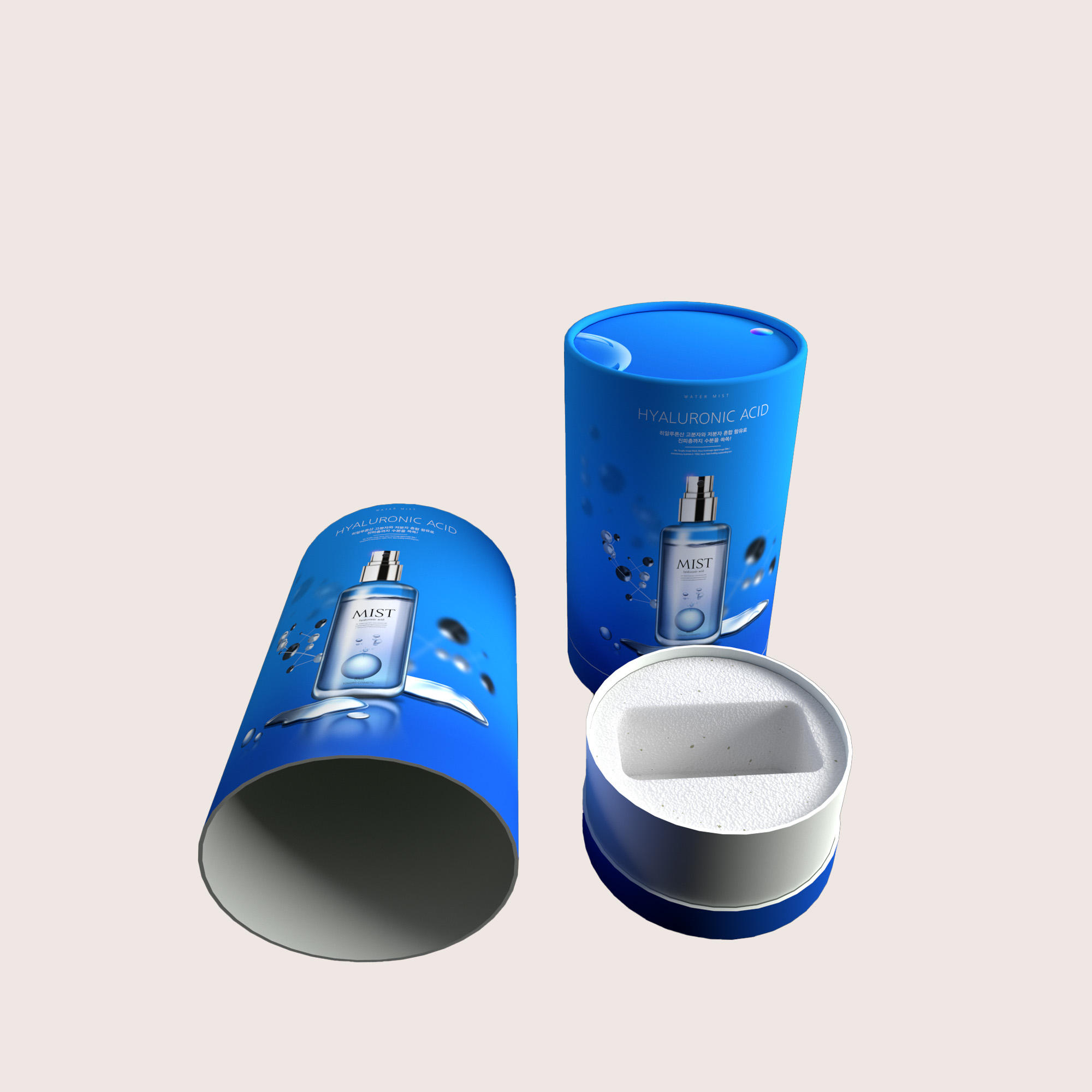 Высокое качество Эко-крафт-бумага Коробка для туб Упаковка Косметическая упаковка Тубус Почтовая доставка Пищевая бумажная туба