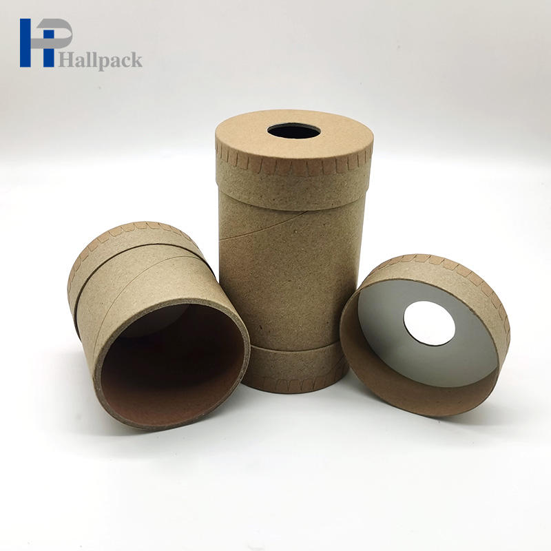Оптовая индивидуальная бумажная трубка, упаковывающая трубку из чистой крафт-бумаги с открытым верхом