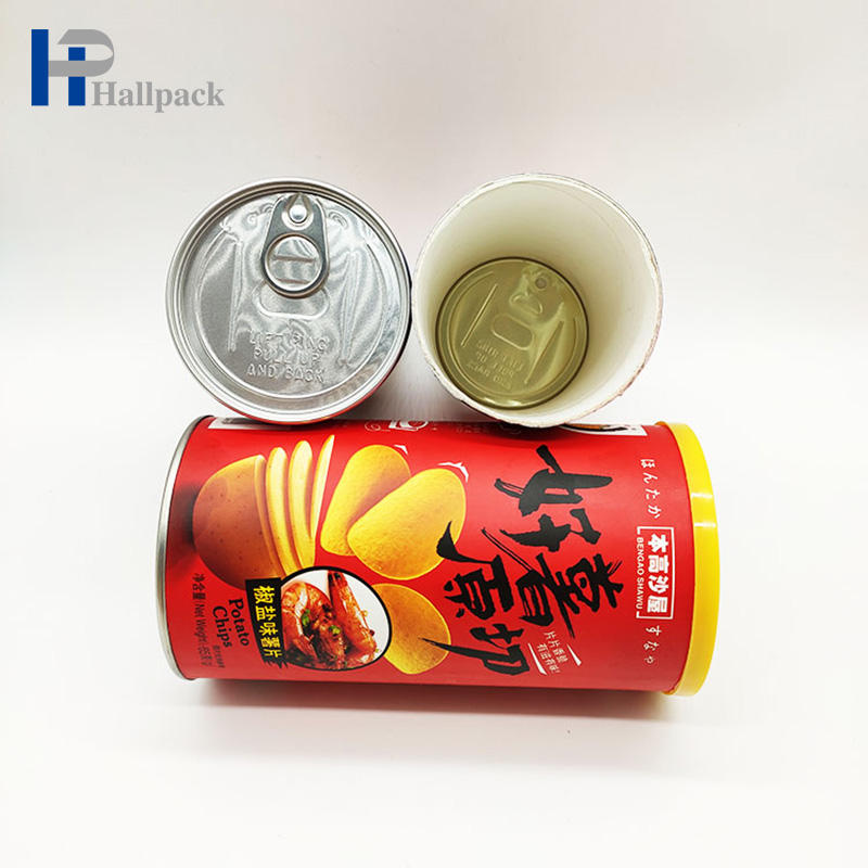 Упаковка бумажной трубки металлического уплотнения пищевой бумажной трубки легкой тяги