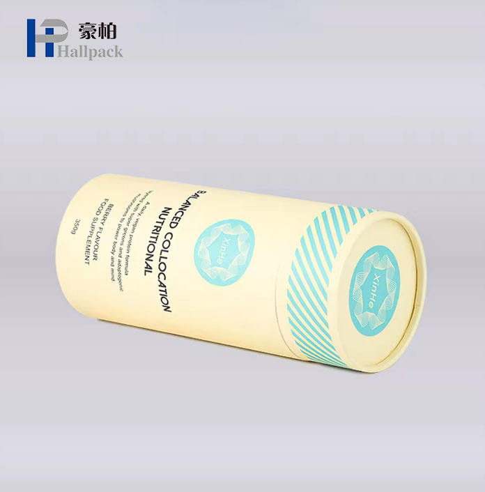 Бумажная упаковка для туб, пищевой картонный цилиндрический контейнер для упаковки в круглую коробку для чая