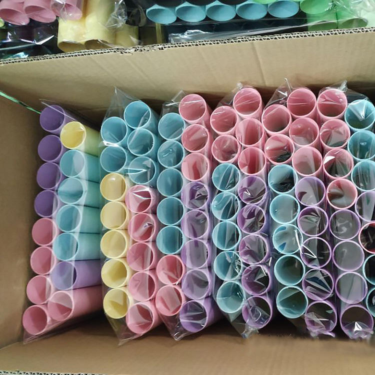 Настраиваемые экологически чистые биоразлагаемые рулоны художественной бумаги «сделай сам» Красочные бумажные трубки ручной работы для рукоделия