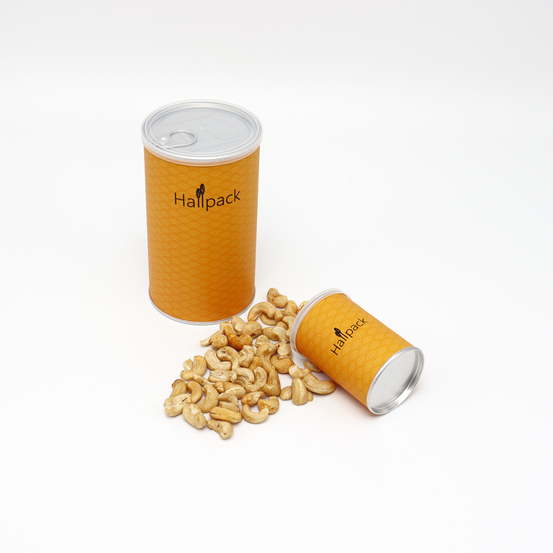 Упаковка для бумажной трубки с пищевой продовольственной трубкой для кофейных зерен орехи с крышками